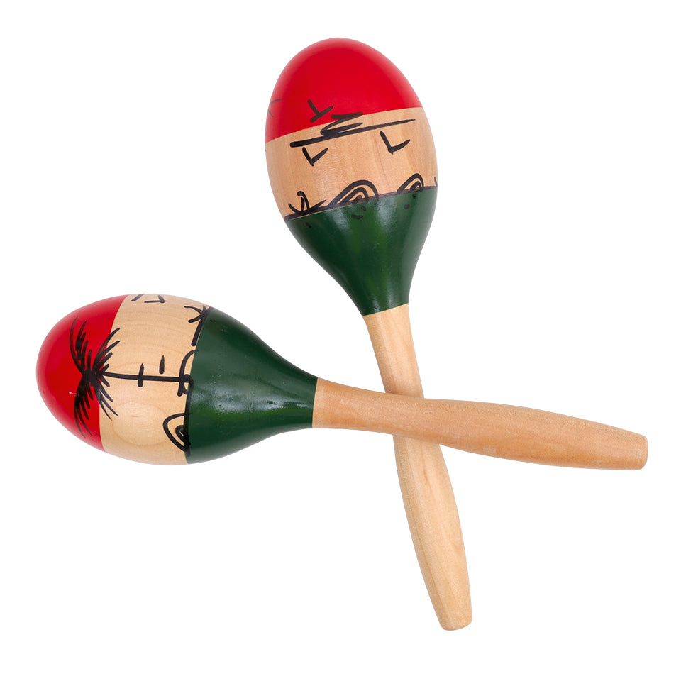 Large Wooden Maracas - Pack of 2