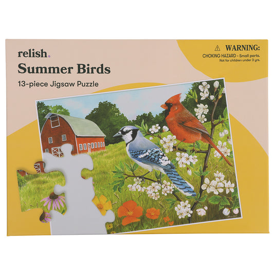 Puzzle - Summer Birds - 13 Pieces