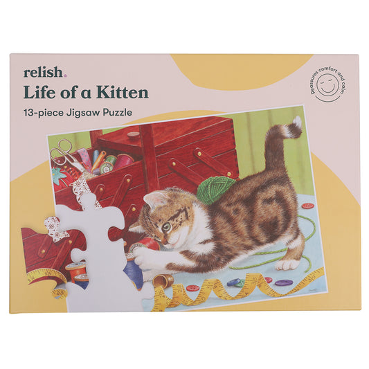 Puzzle - Life of a Kitten - 13 Pieces