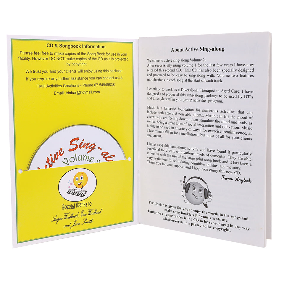 Active Sing-along Activity Book & CD - Volume 2 - Yellow