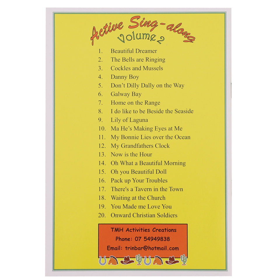 Active Sing-along Activity Book & CD - Volume 2 - Yellow