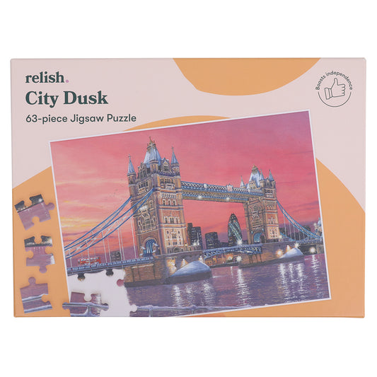 Puzzle - City Dusk - 63 Pieces