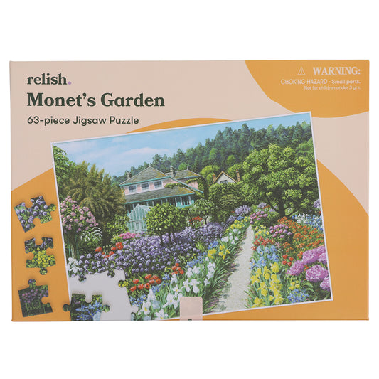 Puzzle - Monet's Garden - 63 Pieces