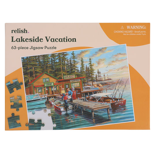 Puzzle - Lakeside Vacation - 63 Pieces