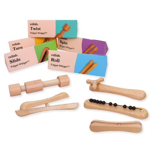 Wooden Fidget Widgets - Pack of 5