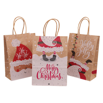 Paper Gift Bags - Assorted Santa Designs - Pack of 3
