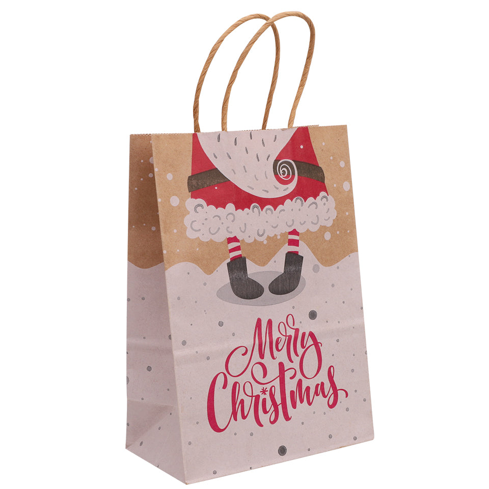 Paper Gift Bags - Assorted Santa Designs - Pack of 3