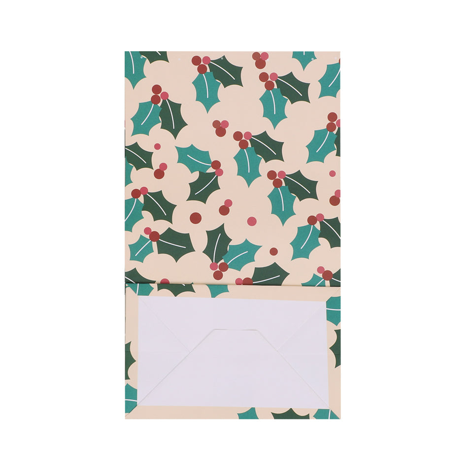 Paper Bags - Holly - Pack of 6