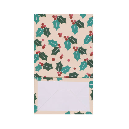 Paper Bags - Holly - Pack of 6