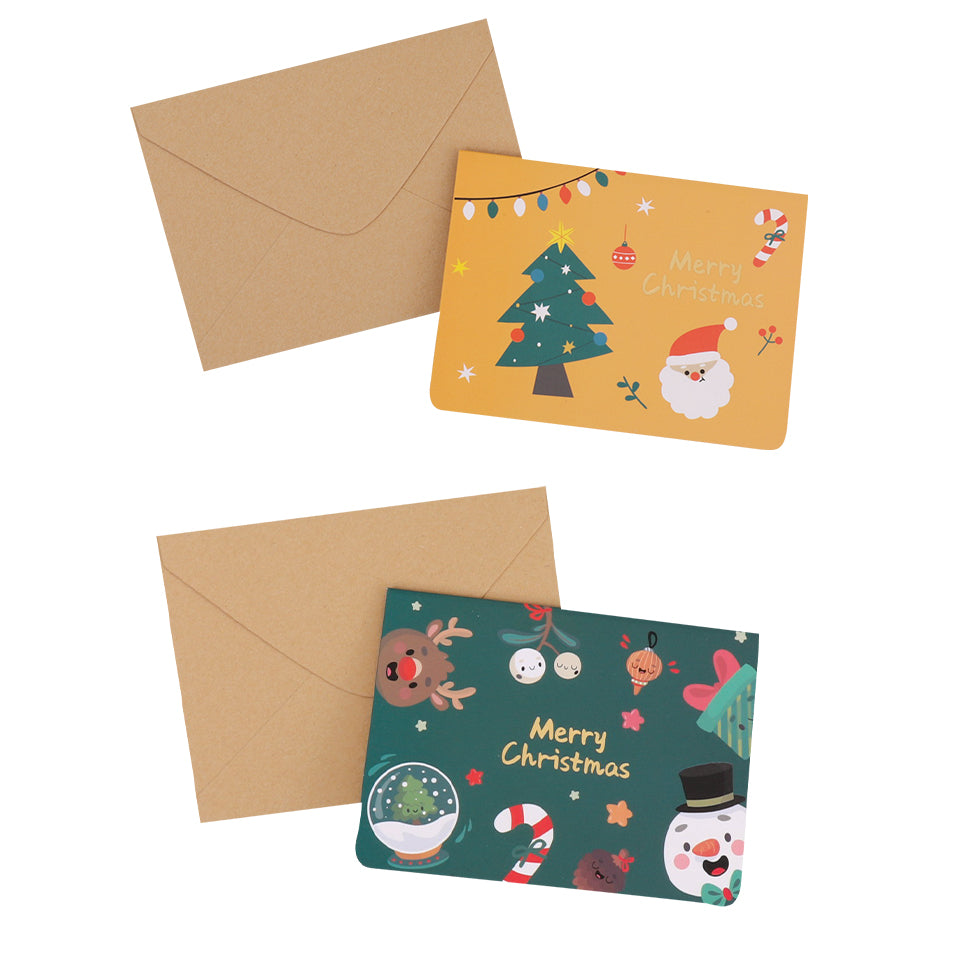 Christmas Greeting Cards - Assorted - Pack of 8