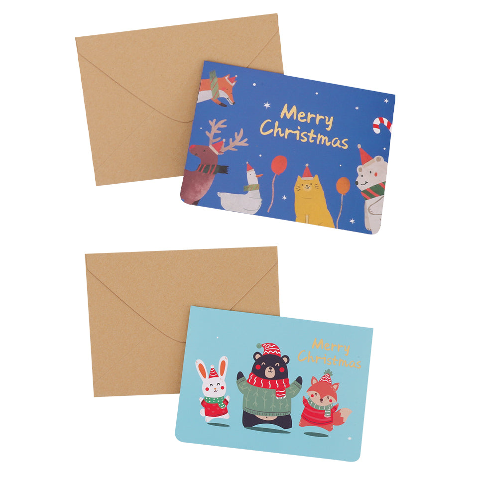 Christmas Greeting Cards - Assorted - Pack of 8