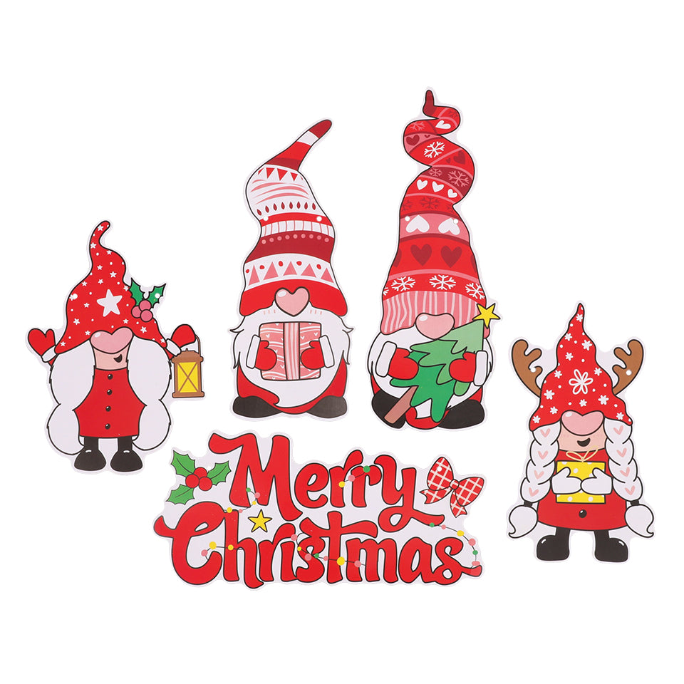 Christmas Garland - Gnomes - Set of 9