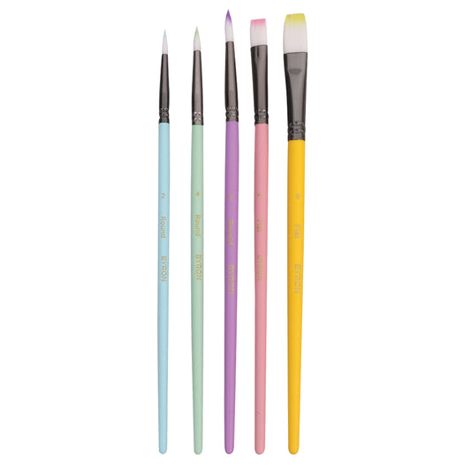 Byron Paint Brushes - Assorted - Pack of 5