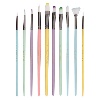 Byron Paint Brushes - Assorted - Pack of 10