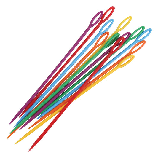 Large Plastic Weaving Needles - Pack of 12