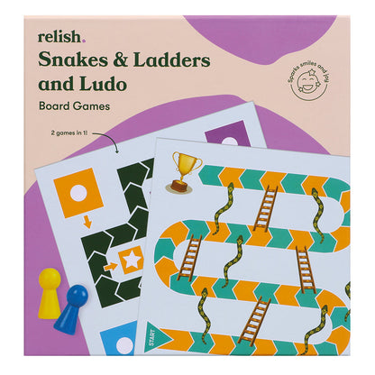Snakes & Ladders and Ludo Board Games - 2 in 1