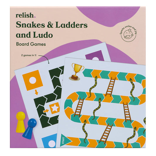 Snakes & Ladders and Ludo Board Games - 2 in 1