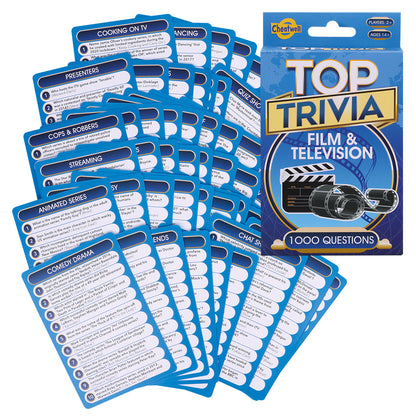 Top Trivia Cards - Film & Television - Pack of 50