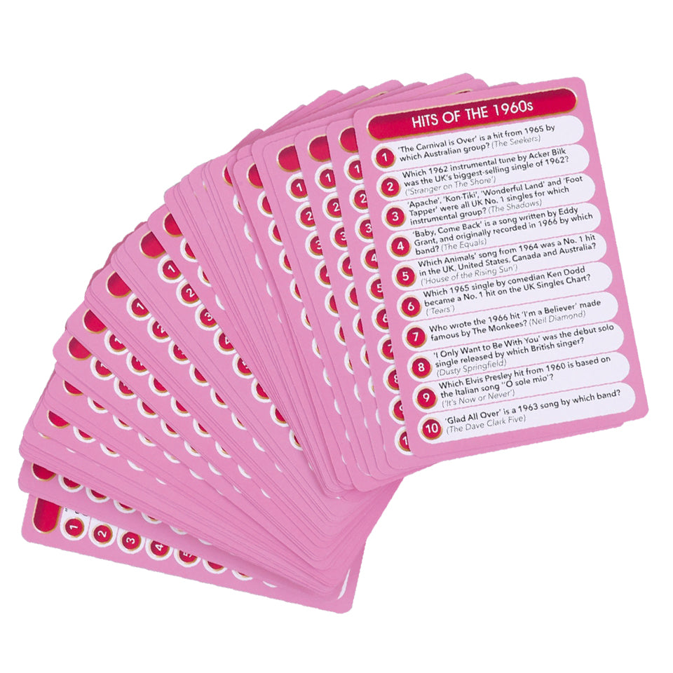 Top Trivia Cards - Music - Pack of 50