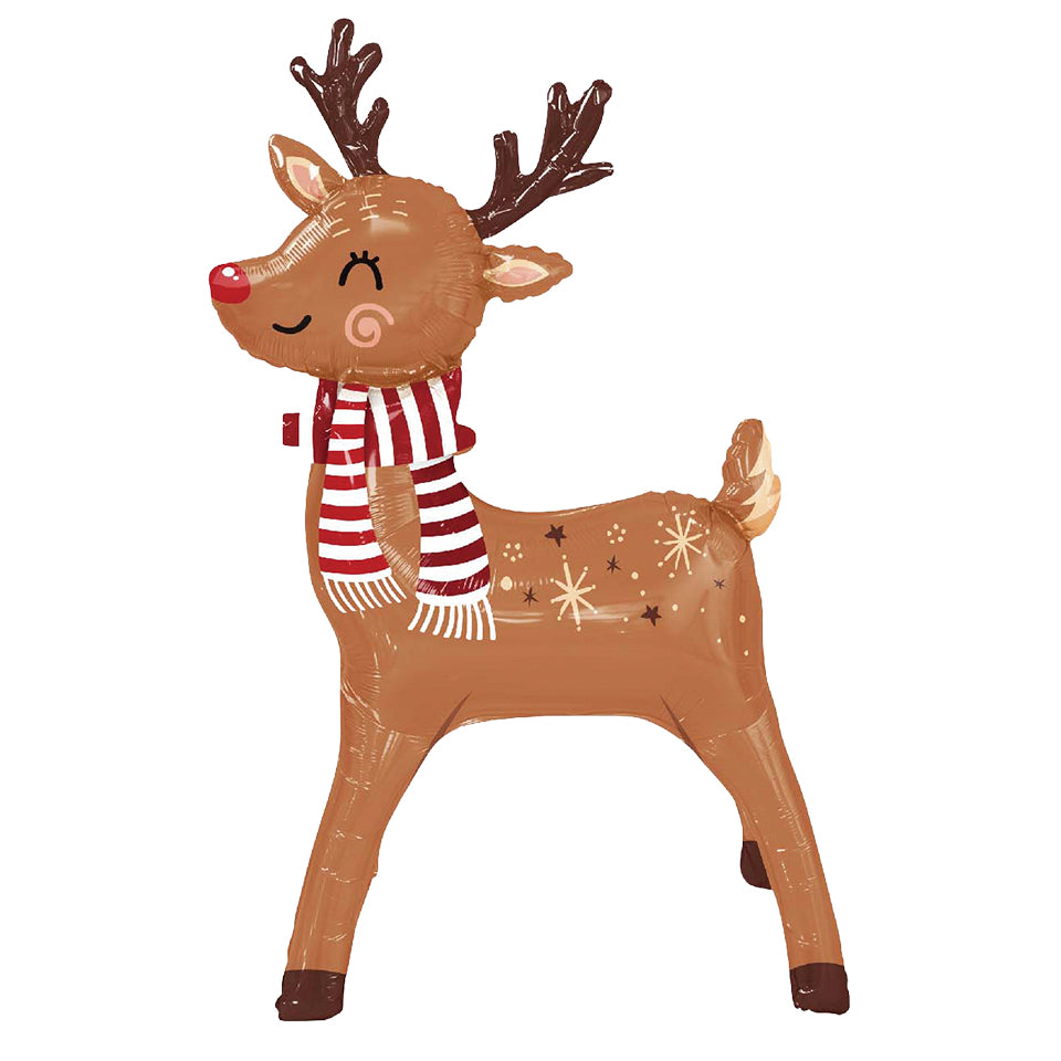 Large Standing Balloon - Reindeer - 100cm