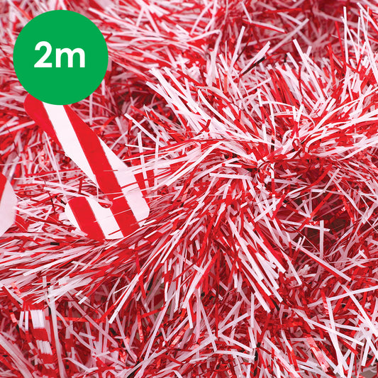 Tinsel - Candy Canes - 2 Metres