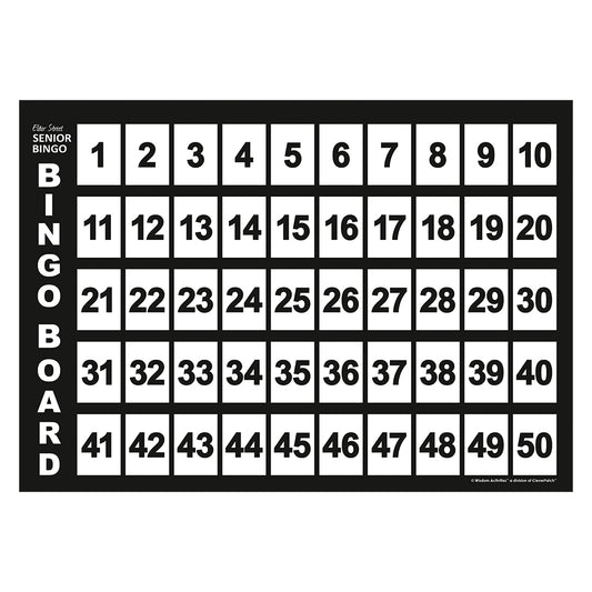 Bingo Call Board - 1 to 50 - A3 Size - Each
