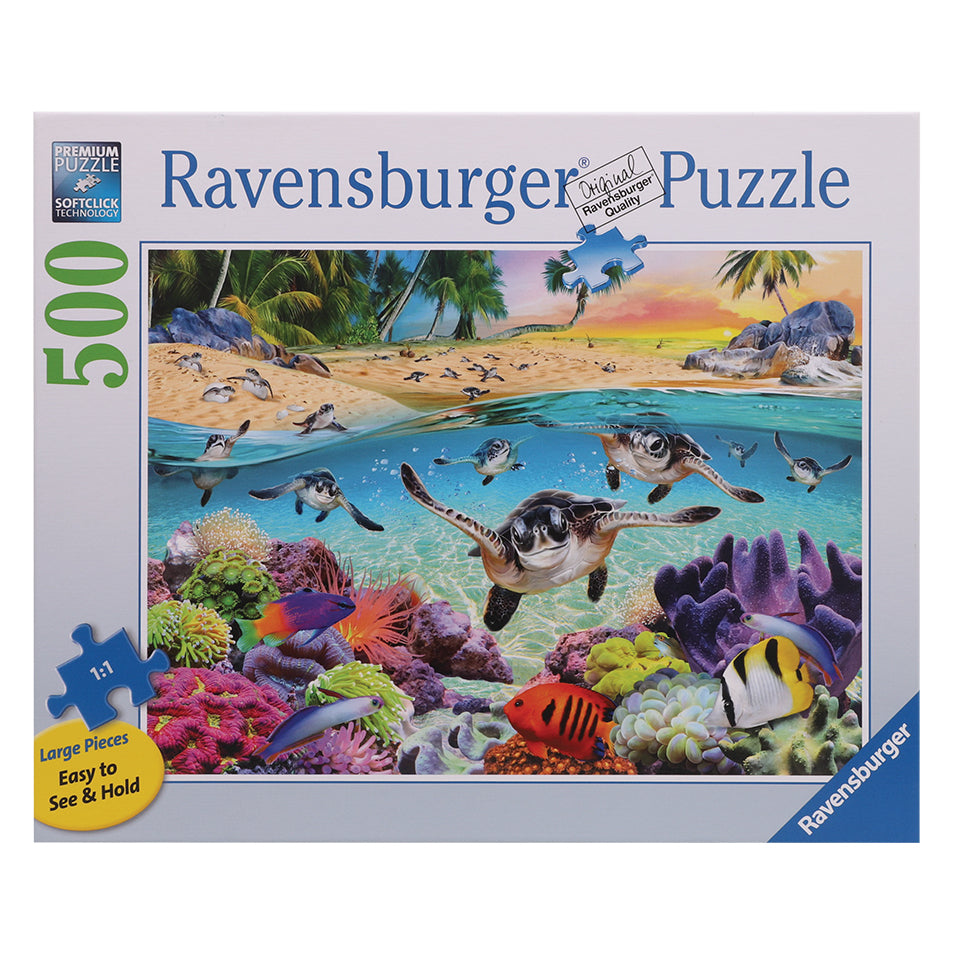 Ravensburger Puzzle - Race of the Baby Sea Turtles - 500 Large Pieces