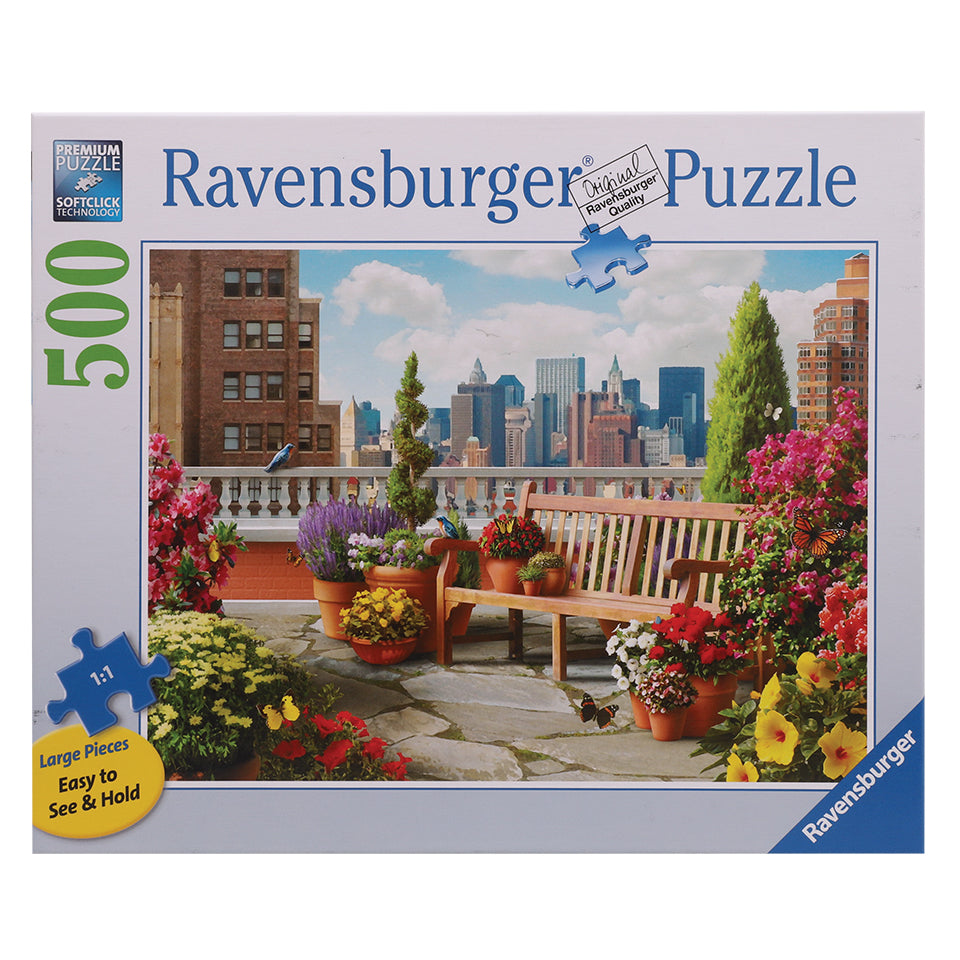 Ravensburger Puzzle - Rooftop Garden - 500 Large Pieces