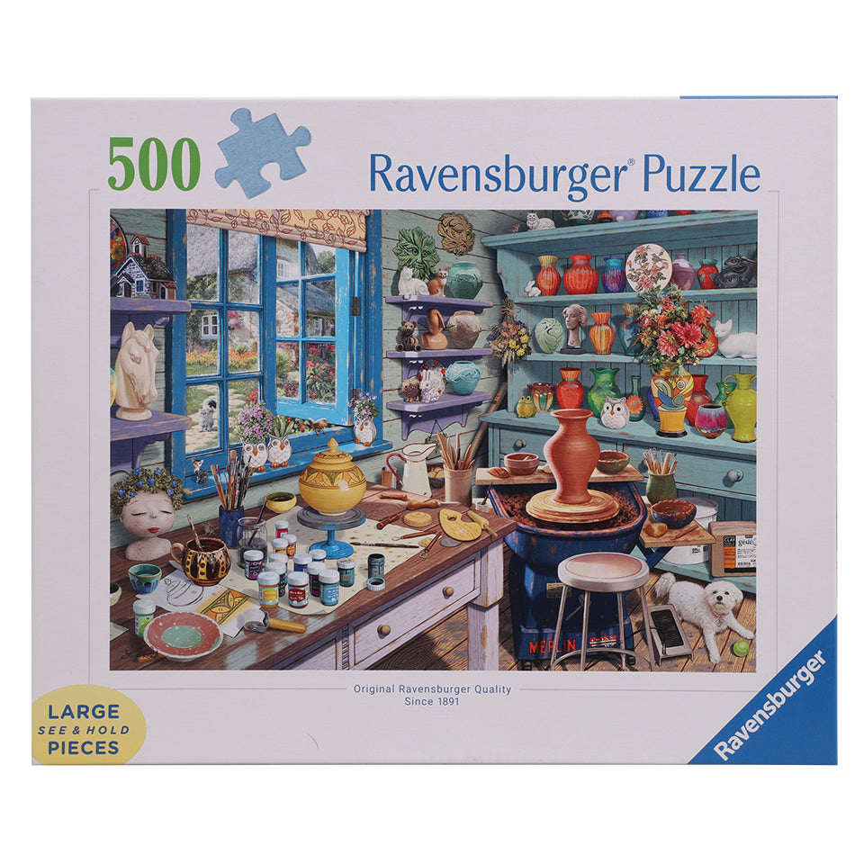 Ravensburger Puzzle - Pottery Studio Sanctuary - 500 Large Pieces