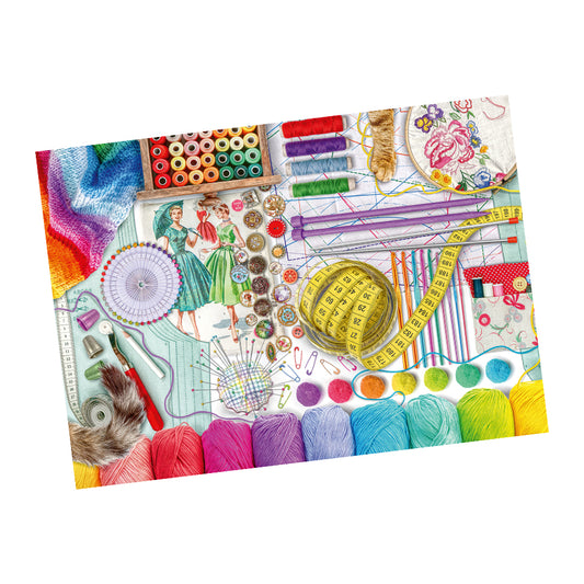 Ravensburger Puzzle - Needlework Station - 500 Large Pieces