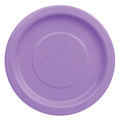 Reusable Plastic Plates - Purple - Pack of 20