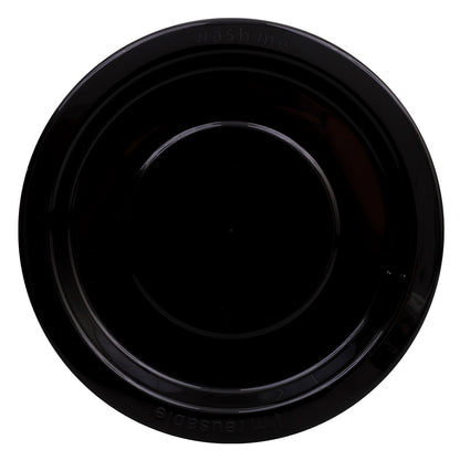 Reusable Plastic Plates - Black - Pack of 20