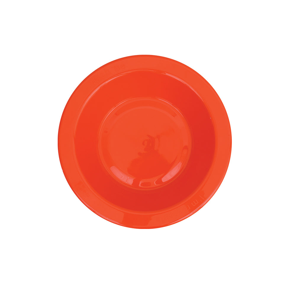 Reusable Plastic Bowls - Orange - Pack of 20