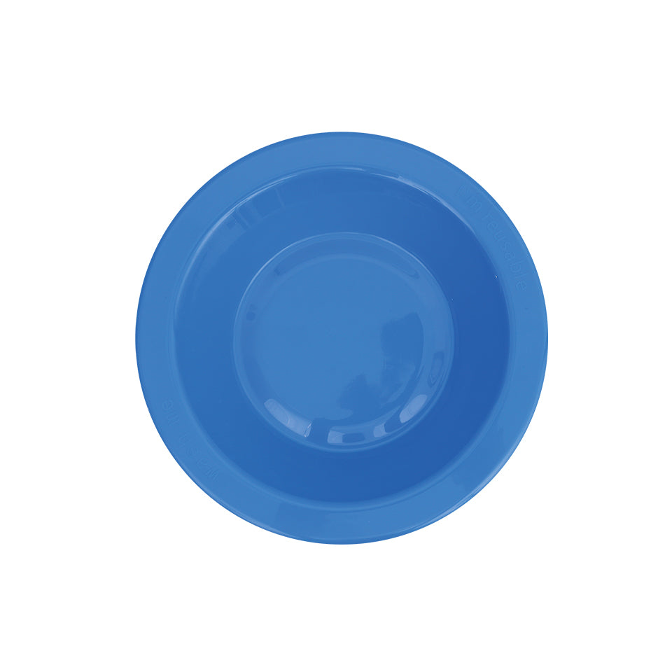 Reusable Plastic Bowls - Blue - Pack of 20