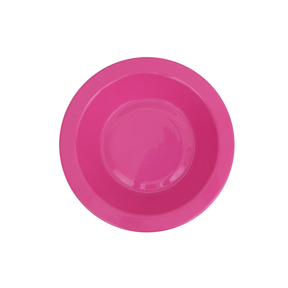 Reusable Plastic Bowls - Pink - Pack of 20