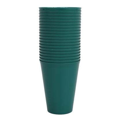 Reusable Plastic Cups - Green - Pack of 20