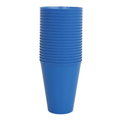 Reusable Plastic Cups - Blue - Pack of 20