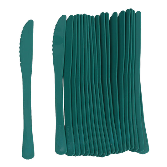 Reusable Plastic Knives - Green - Pack of 20