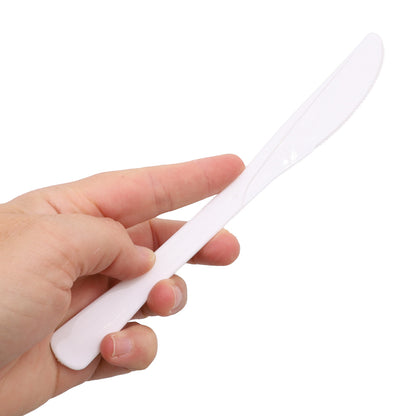 Reusable Plastic Knives - White - Pack of 20