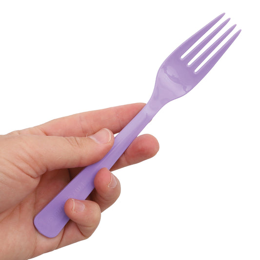 Reusable Plastic Forks - Purple - Pack of 20