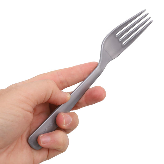 Reusable Plastic Forks - Silver - Pack of 20