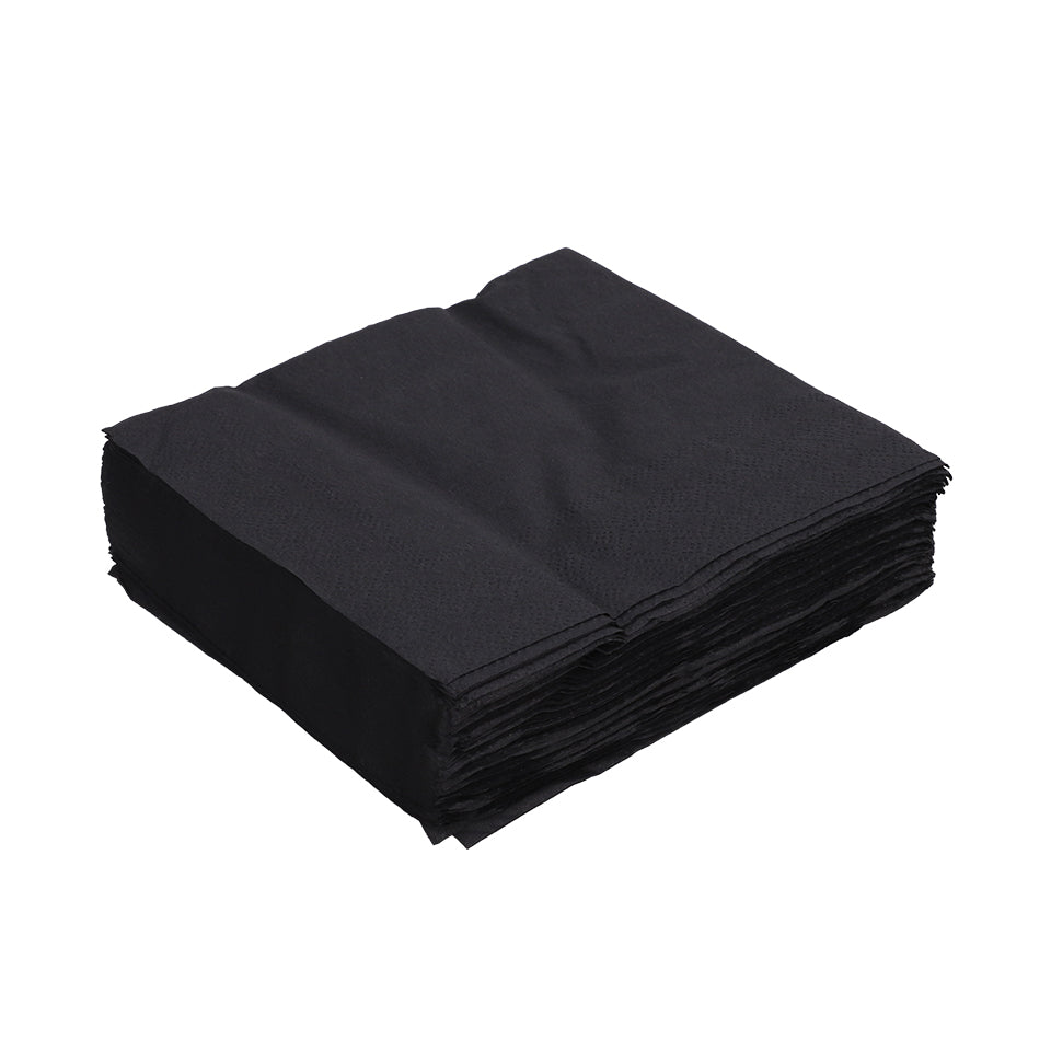 Paper Napkins - Black - Pack of 50
