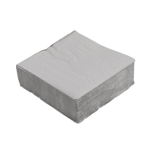 Paper Napkins - Silver - Pack of 50