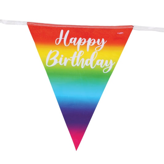 Happy Birthday Bunting - Rainbow - Each