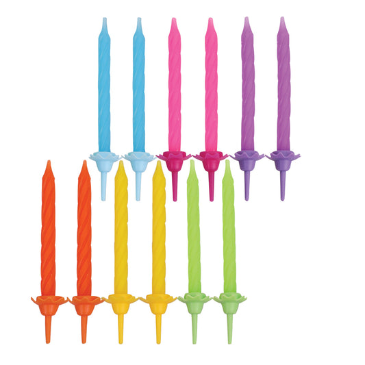 Birthday Candles - Assorted - Pack of 24