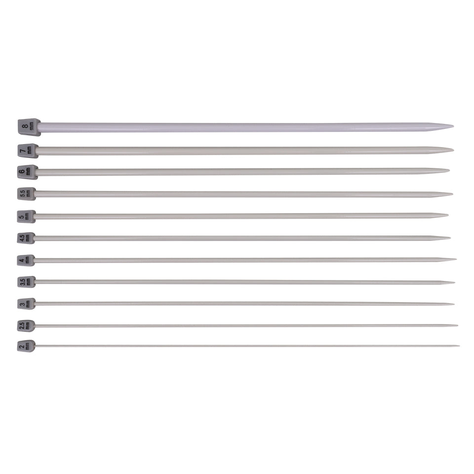 Knitting Needles - Aluminium - Pack of 11