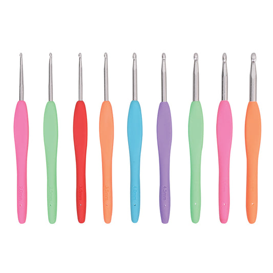 Crochet Hooks - Soft Grip - Pack of 9