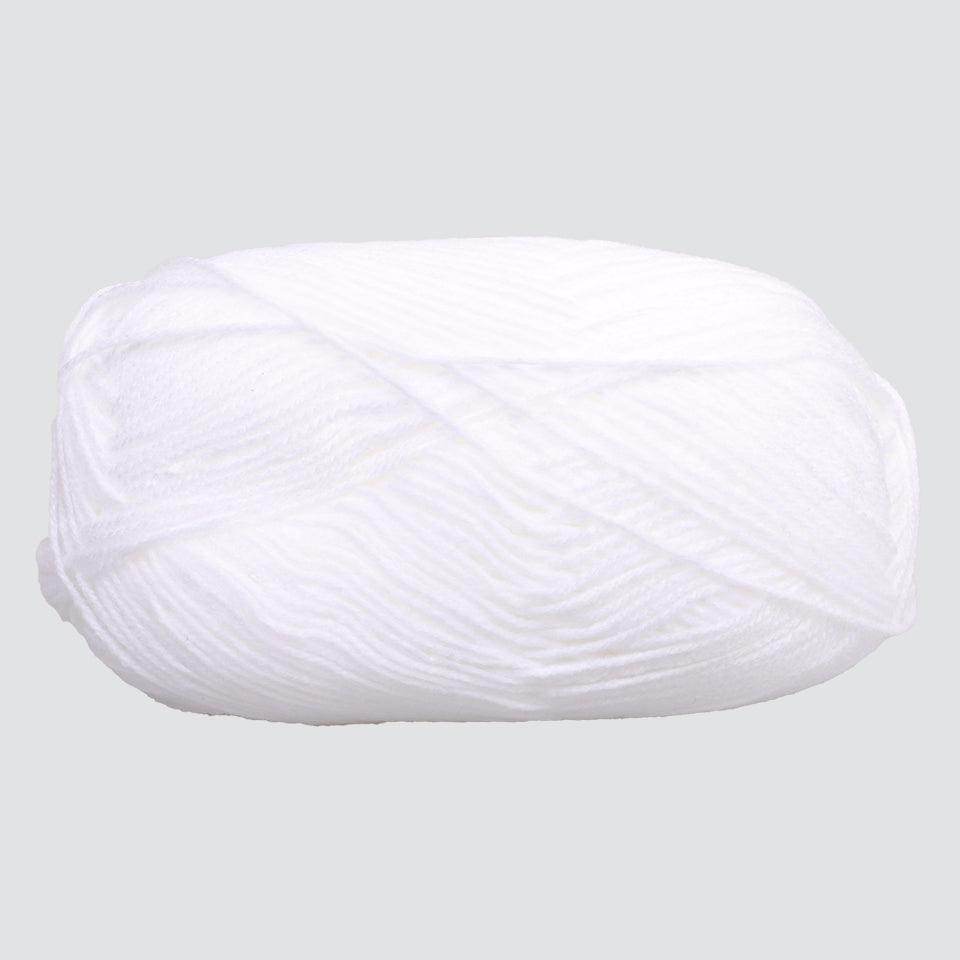 Classique Acrylic Yarn - White - 100g
