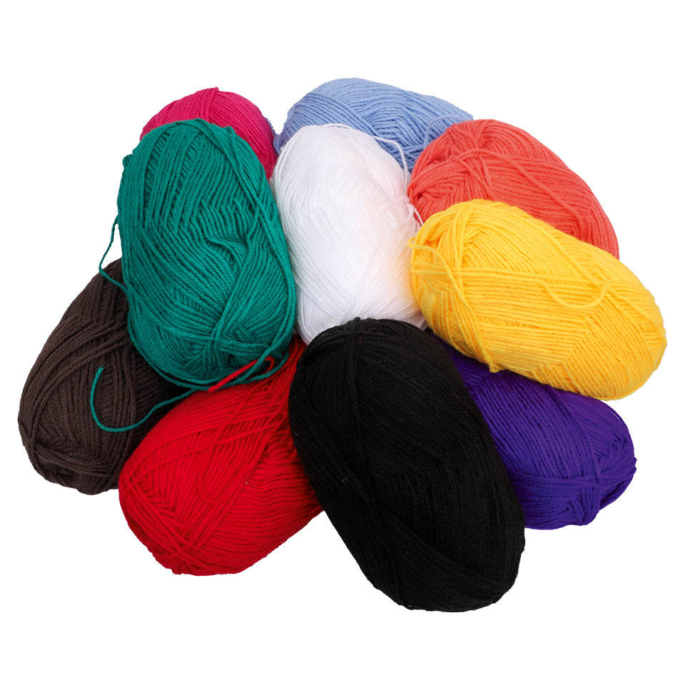 Classique Acrylic Yarn - 100g - Set of 10 Colours