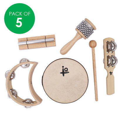 Wooden Musical Instruments - Pack of 5